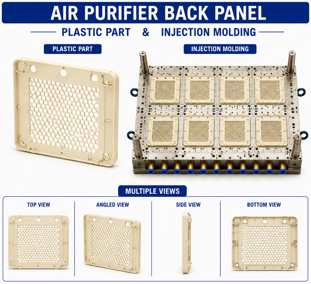 Air Purifier Plastic Back Panel Mould and Moulding Service
